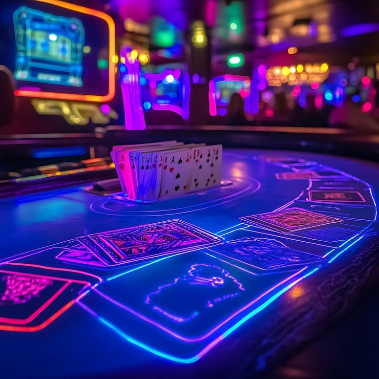 Studio live dealer snai untuk Dadu Online dengan tiga dadu dalam shaker bergelas dan multiple camera angles