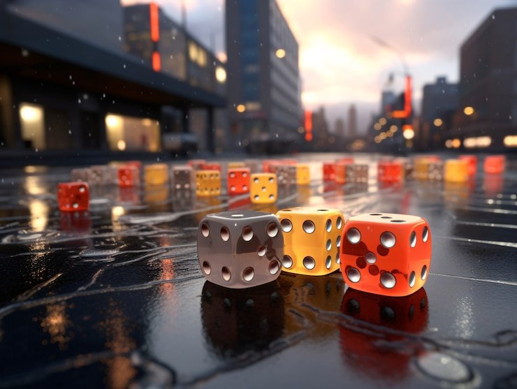 Close-up kartu-kartu di meja live baccarat snai yang menunjukkan nilai total